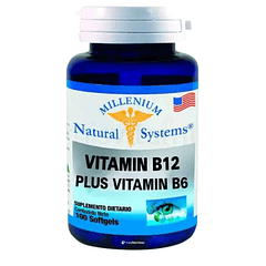 Vitamin B12 Plus Vitamin B6 Natural System 100 Softgels
