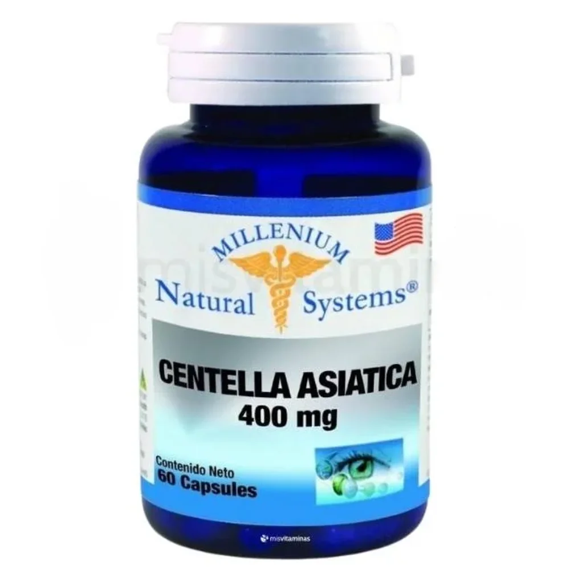 Centella Asiática 400 mg 60 Cápsulas Natural Systems 1