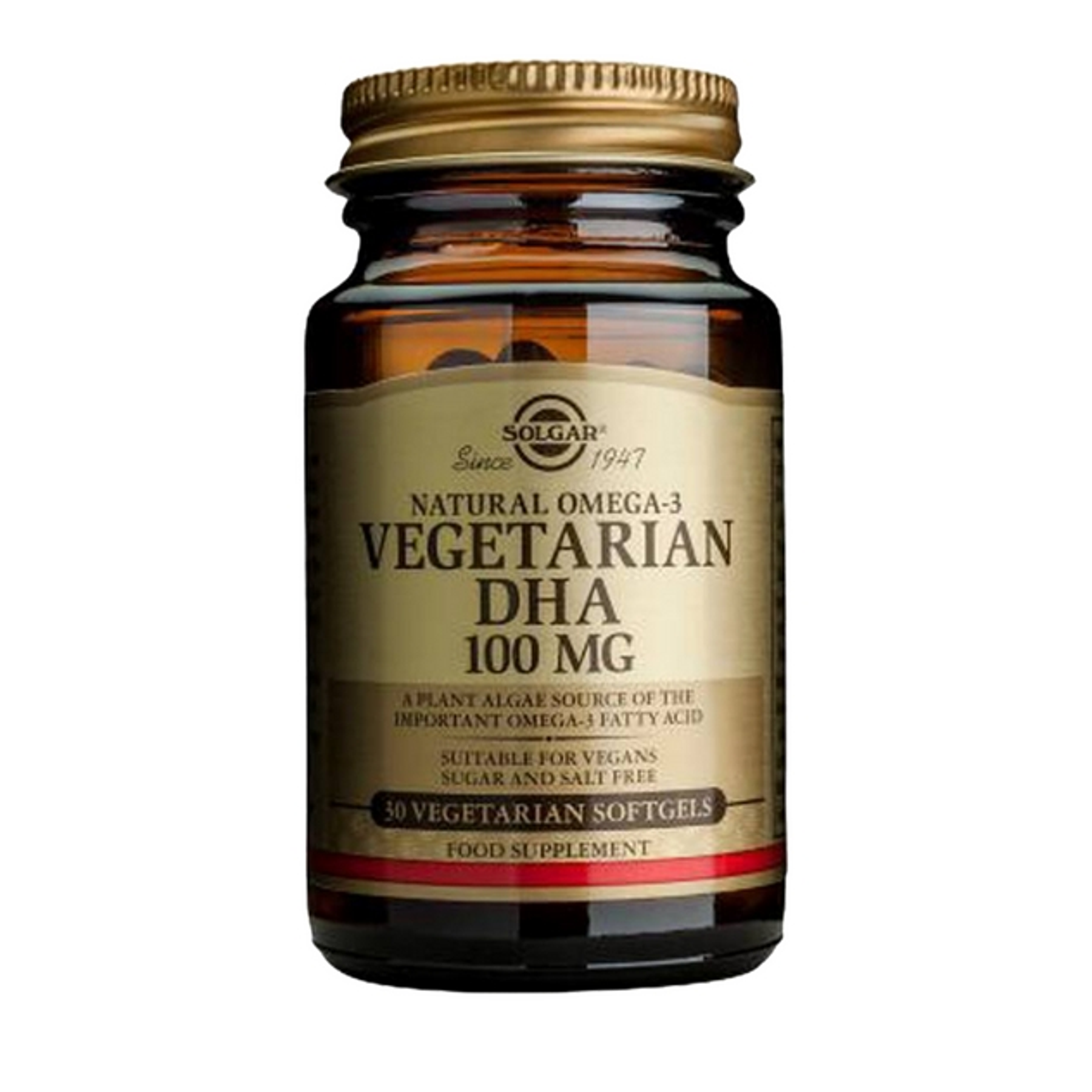 Nautral Omega 3 Vegetarin DHA 100 mg 30 softgels Solgar