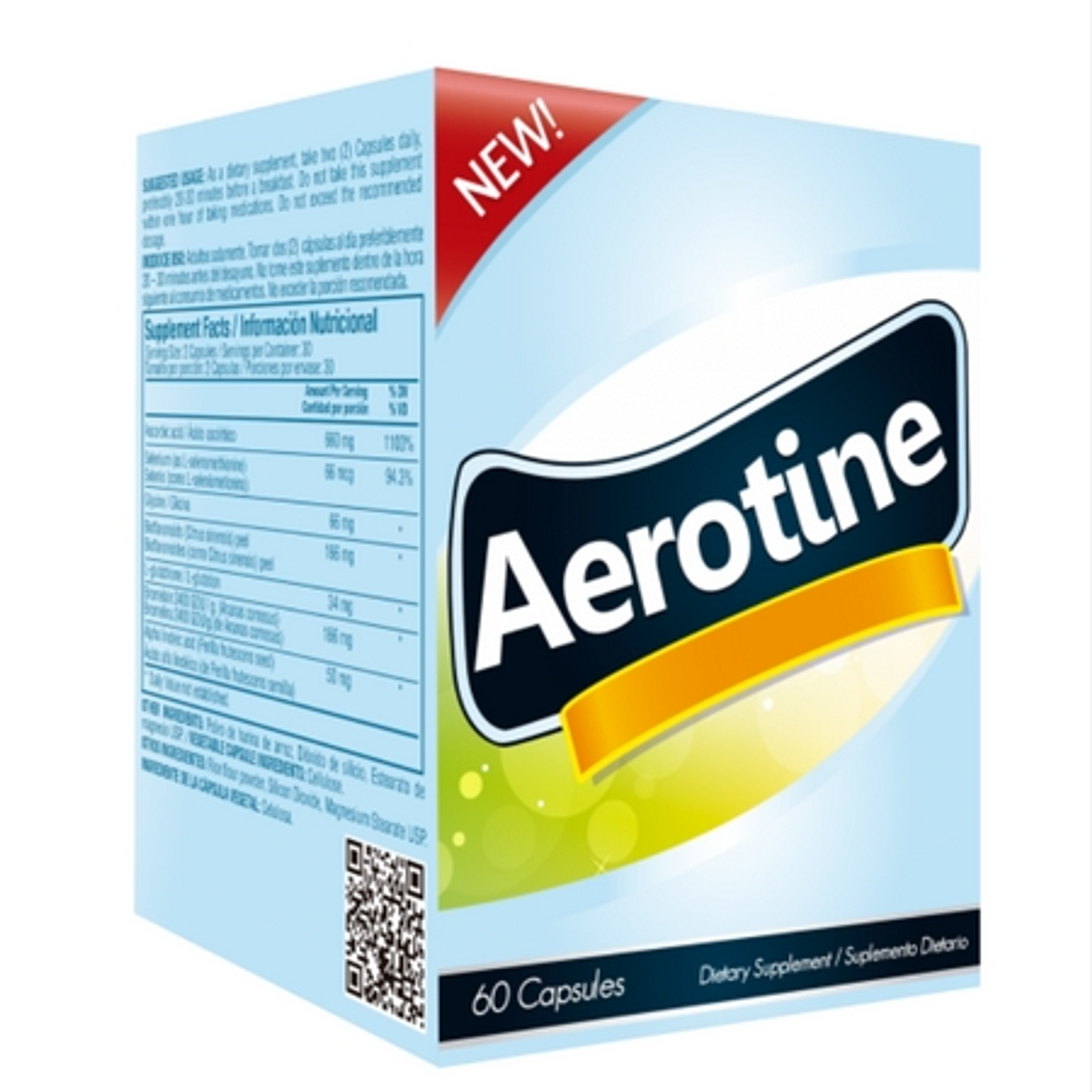 Aerotine 60 capsulas Healthy America