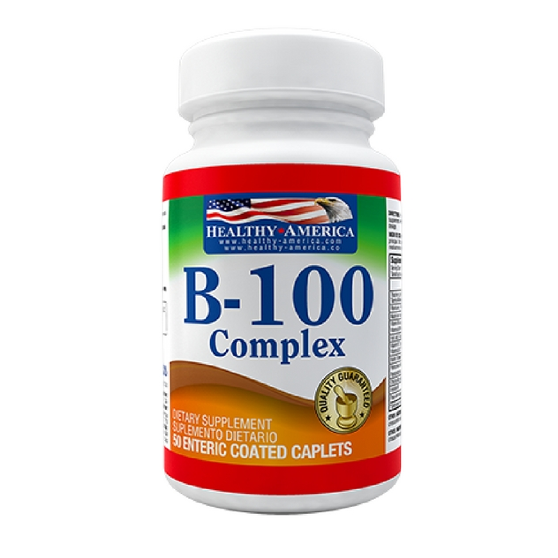 B-100 Complex  50 caplets  Healthy America