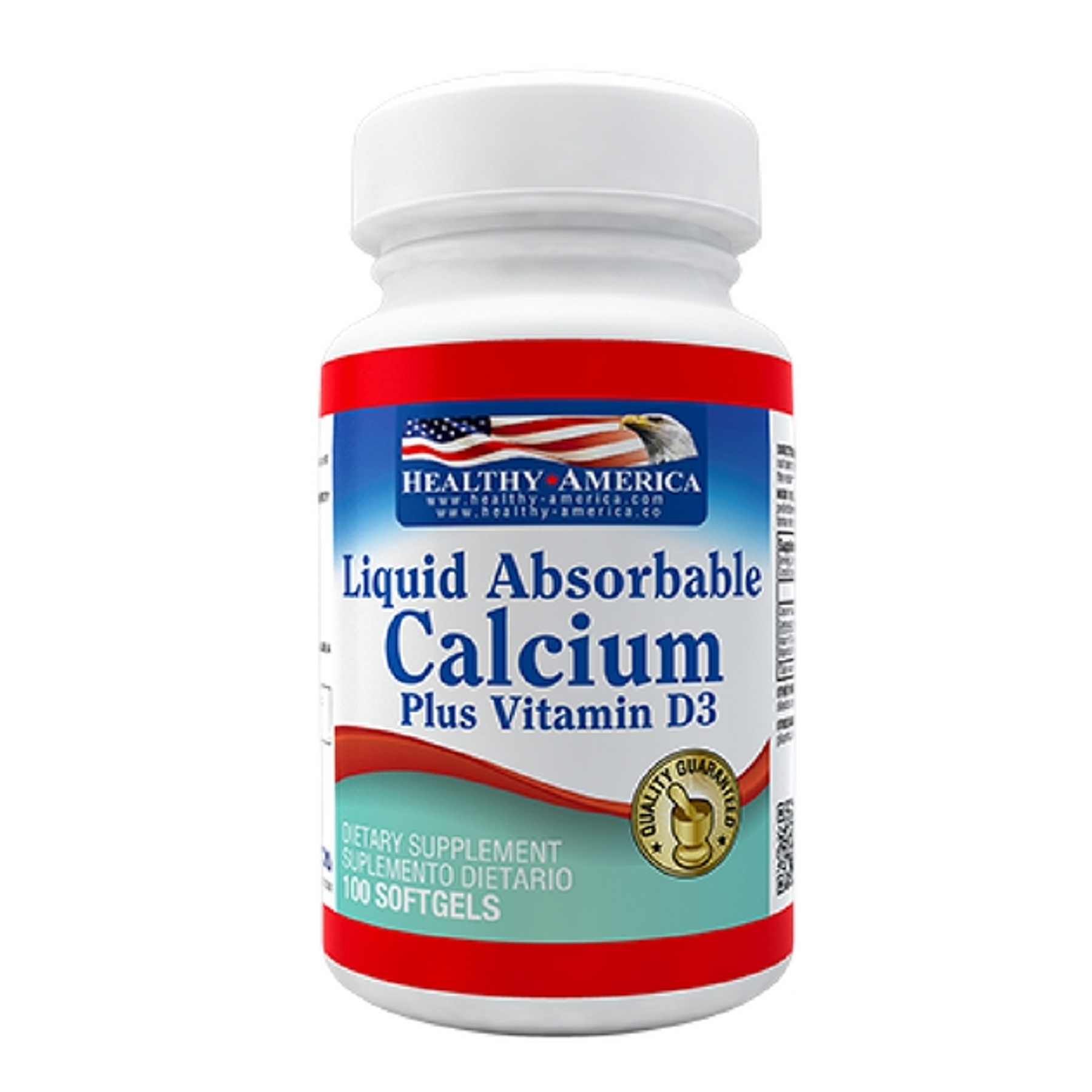 Calcium Liquid Absorbable & Vitamina D3 100 softgels