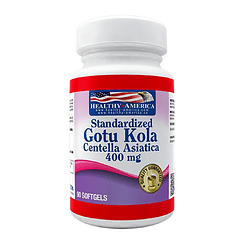 Centella Asiatica Gotu Kola 400 mg 90 softgels Healthy America