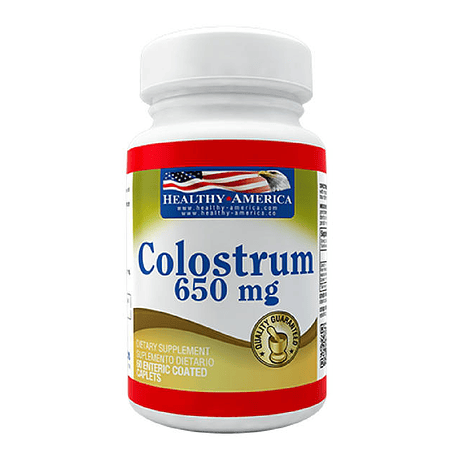Colostrum 650 mg 60 tabletas Healthy America