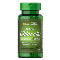 Natural Chlorella 500 mg 60 Tabletas Puritan's Pride