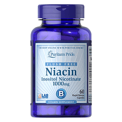 Niacin Inositol Nicotinate 1000 mg 60 Cápsulas Puritan's Pride