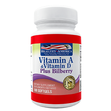 Vitamina A & D 100 softgels  Healthy America
