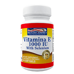 Vitamina E 1000 IU with Selenium 50 softgels Healthy America