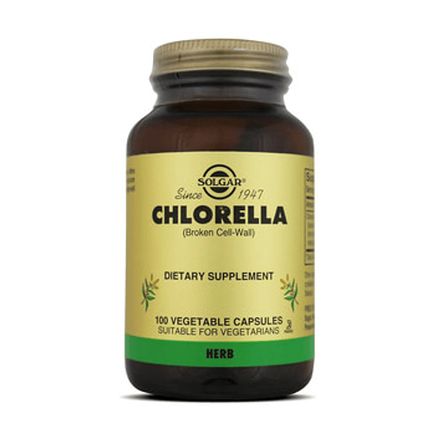 Chlorella 100 Capsulas Solgar 1