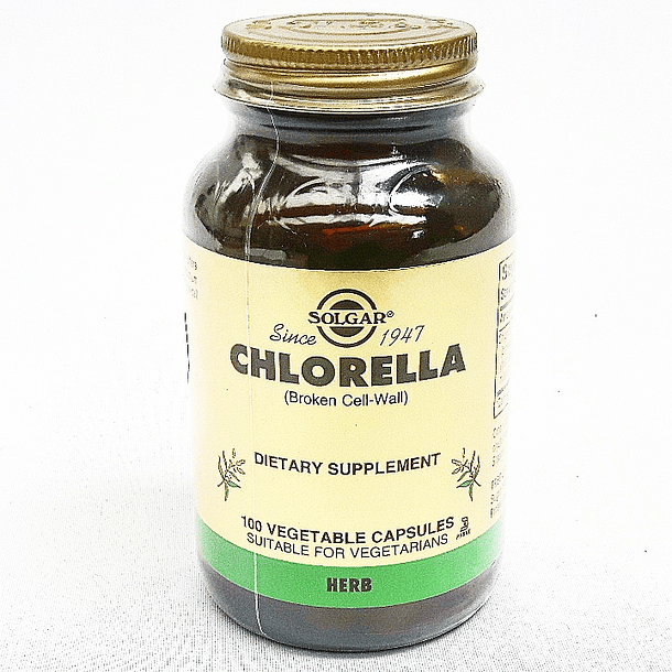 Chlorella 100 Capsulas Solgar 2
