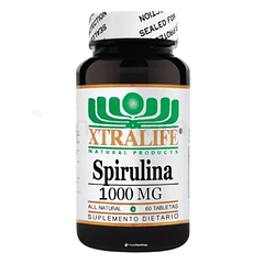 Spirulina 1000 mg Xtralife 60 Tabletas