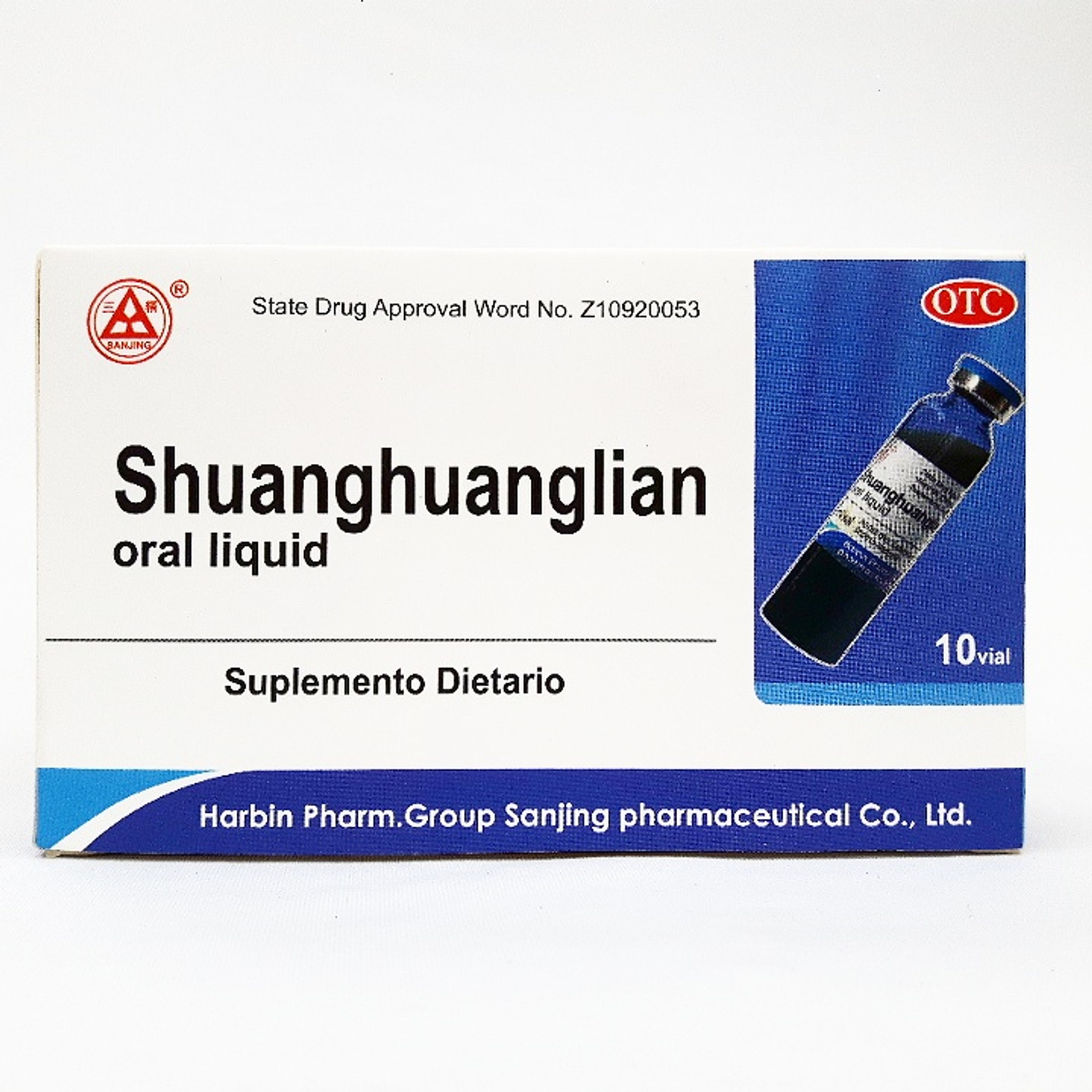 Shuanghuanglian oral liquid  10 ampolletas