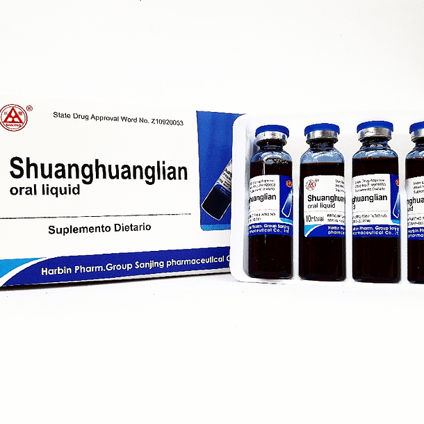 Shuanghuanglian oral liquid  10 ampolletas 2