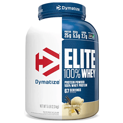 Elite 100% Whey 5 Libras Dymatize 67 servicios 