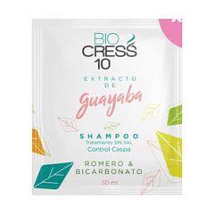 Shampoo Extracto de Guayaba Sachet 30 ml Bio Cress 10