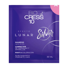 Shampoo Efecto Lunar Silver Sachet 30 ml Bio Cress 10
