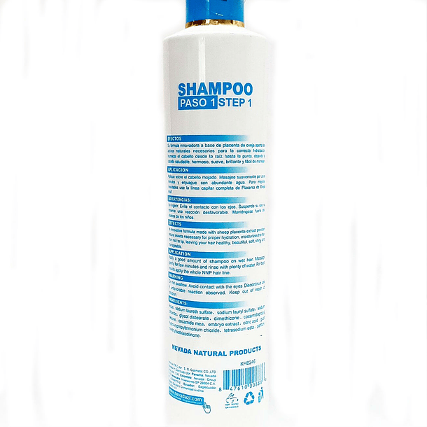 Shampoo Placenta de Oveja Profesional 510 ml 2