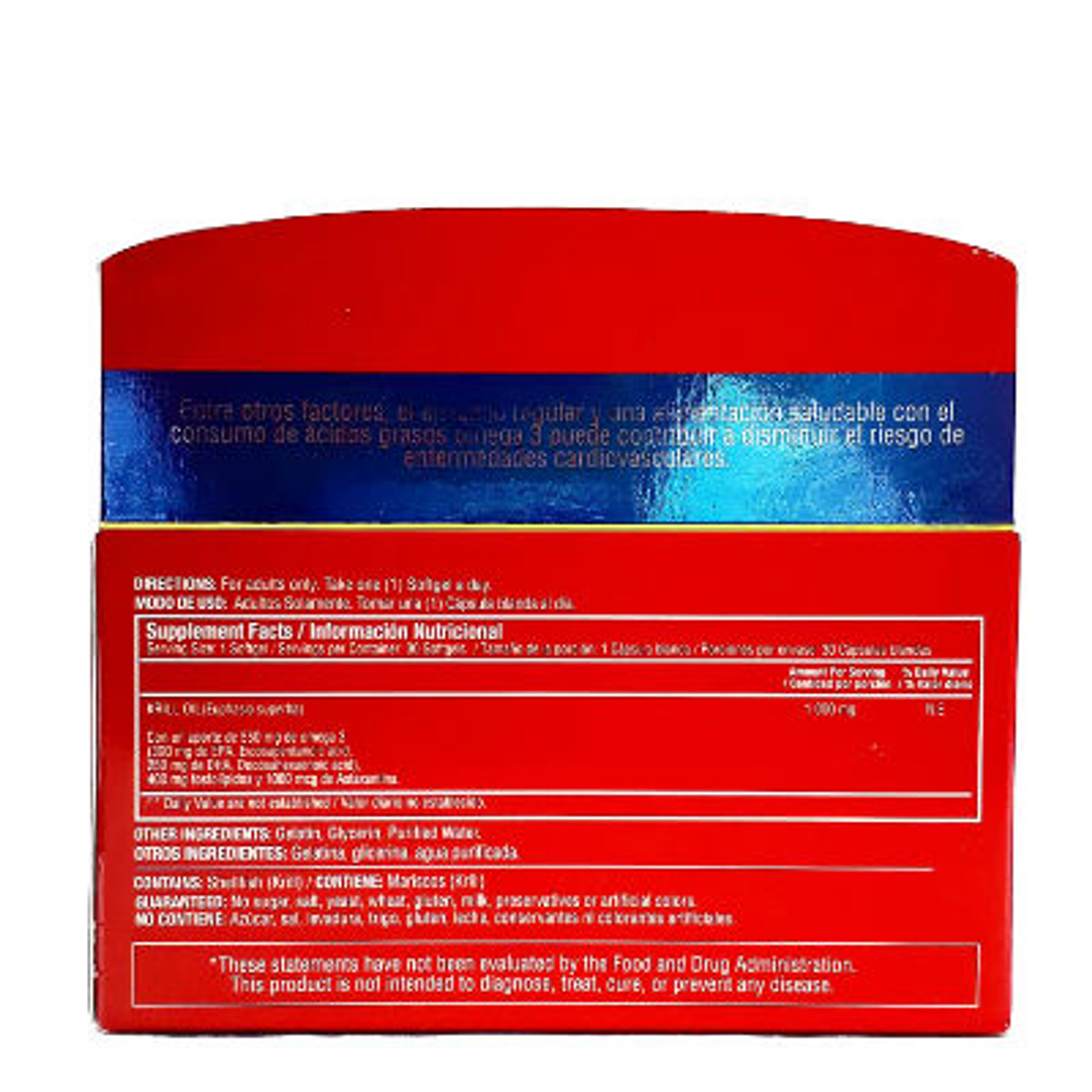 Red Krill 0il 1000 mg 30 Softgels Healthy America