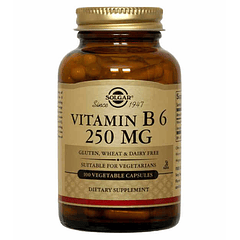 Vitamin B6 250 mg 100 tabletas Solgar