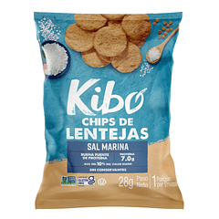 Kibo Chips de Lentejas Sal Marina 28 gr
