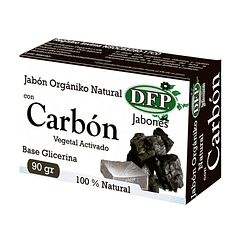 Jabón Orgánico con Carbón Vegetal Activado 90 gr DFP