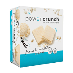 Power Crunch Galleta de Proteína Vainilla Francesa Caja 12 Unidades