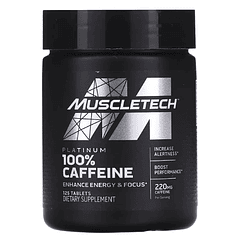 Cafeína 100% 125 Tabletas Muscletech