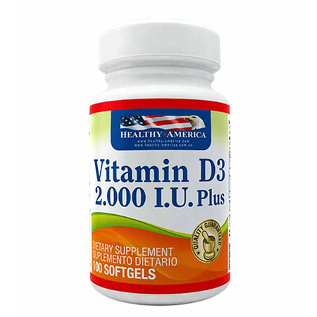 Vitamina D3 2000 UI 100 Softgels