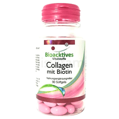 Colágeno con Biotina Bioacktives 5000 mg 90 Softgels