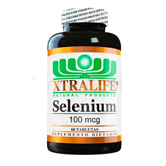 Selenio 100 mcg 60 Tabletas Xtralife