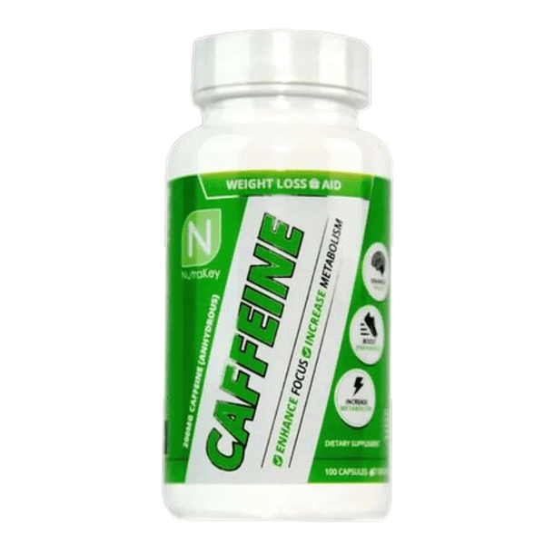 Caffeine 200 mg Nutrakey 100 Cápsulas