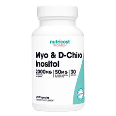 Myo & D-Chiro Inositol 120 Cápsulas Nutricost