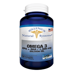 Omega 3 EPA más DHA Salmon Oil 100 Softgels Natural Systems