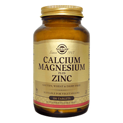 Calcium Magnesio Zinc 100 Tabletas solgar