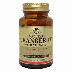 Cranberry Natural con Vitamina C Solgar 60 Cápsulas