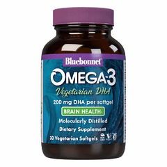 Omega 3 Vegetarian DHA 200 mg 30 Softgels Bluebonnet