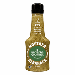 Mostaza con Albahaca 380 gr Hacienda Gourmet