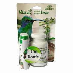 Stevia Endulzante Natural 500 Tabletas Vitaliah