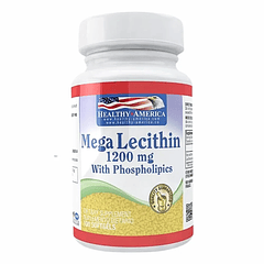 Mega Lecithin 1200 mg 100 Softgels Healthy America