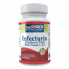 Infecturin Cranberry Vitamina C y E 60 Softgels Healthy America
