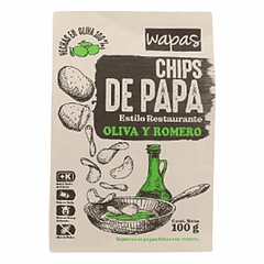 Chips de Papa Oliva y Romero 100 g Wapas