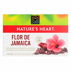 Infusión Flor de Jamaica 20 Sobres Nature's Heart