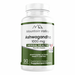 Ashwagandha 1000 mg 90 Cápsulas Mountain Valley