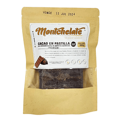 Cacao en Pastilla 100 % Cacao 250 g Montchelate