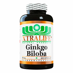 Ginkgo Biloba 40 mg 60 Cápsulas Xtralife 