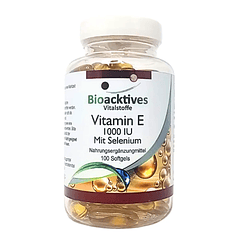 Vitamina E 1000 IU selenium 100 Softgels Bioacktives Aleman