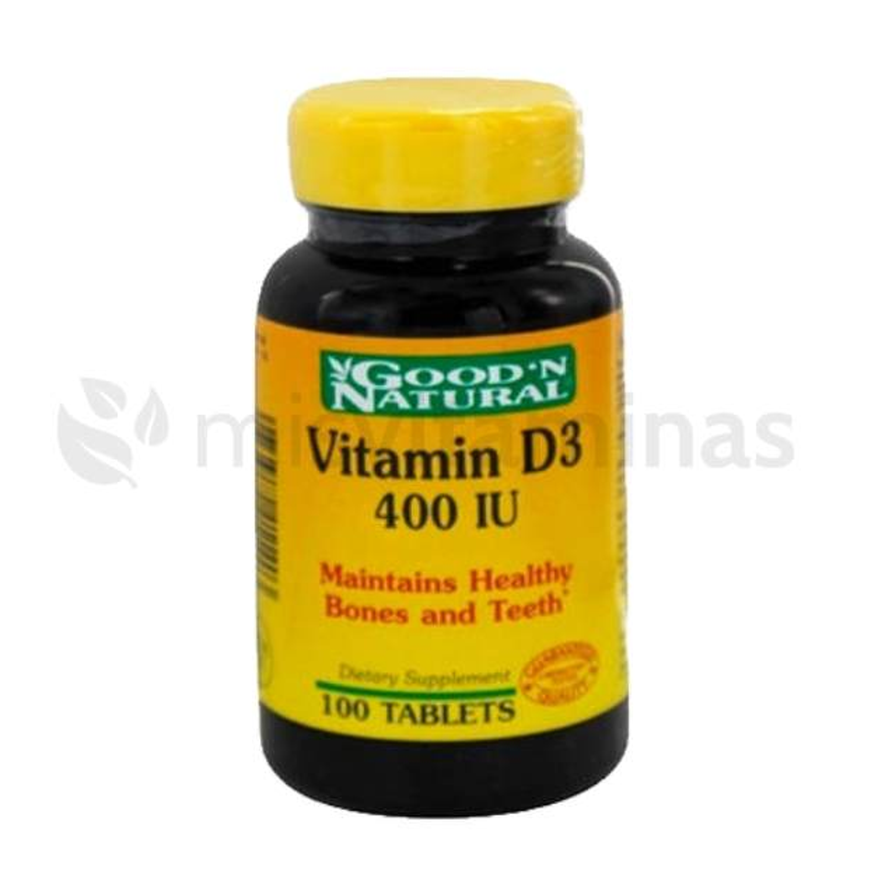 Vitamina D3 400 IU GoodN Natural  100 Tabletas