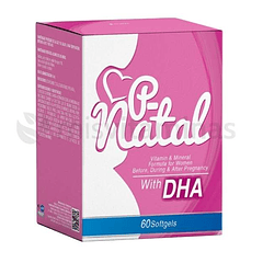 P-Natal with DHA Healthy America 60 softgels
