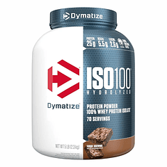 ISO 100 Hydrolyzed 5 Libras Dymatize Brownie