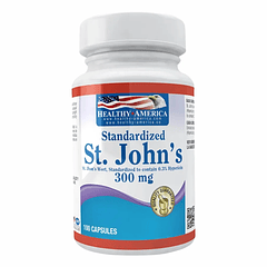St. John's Wort 300 mg 100 Cápsulas Healthy America